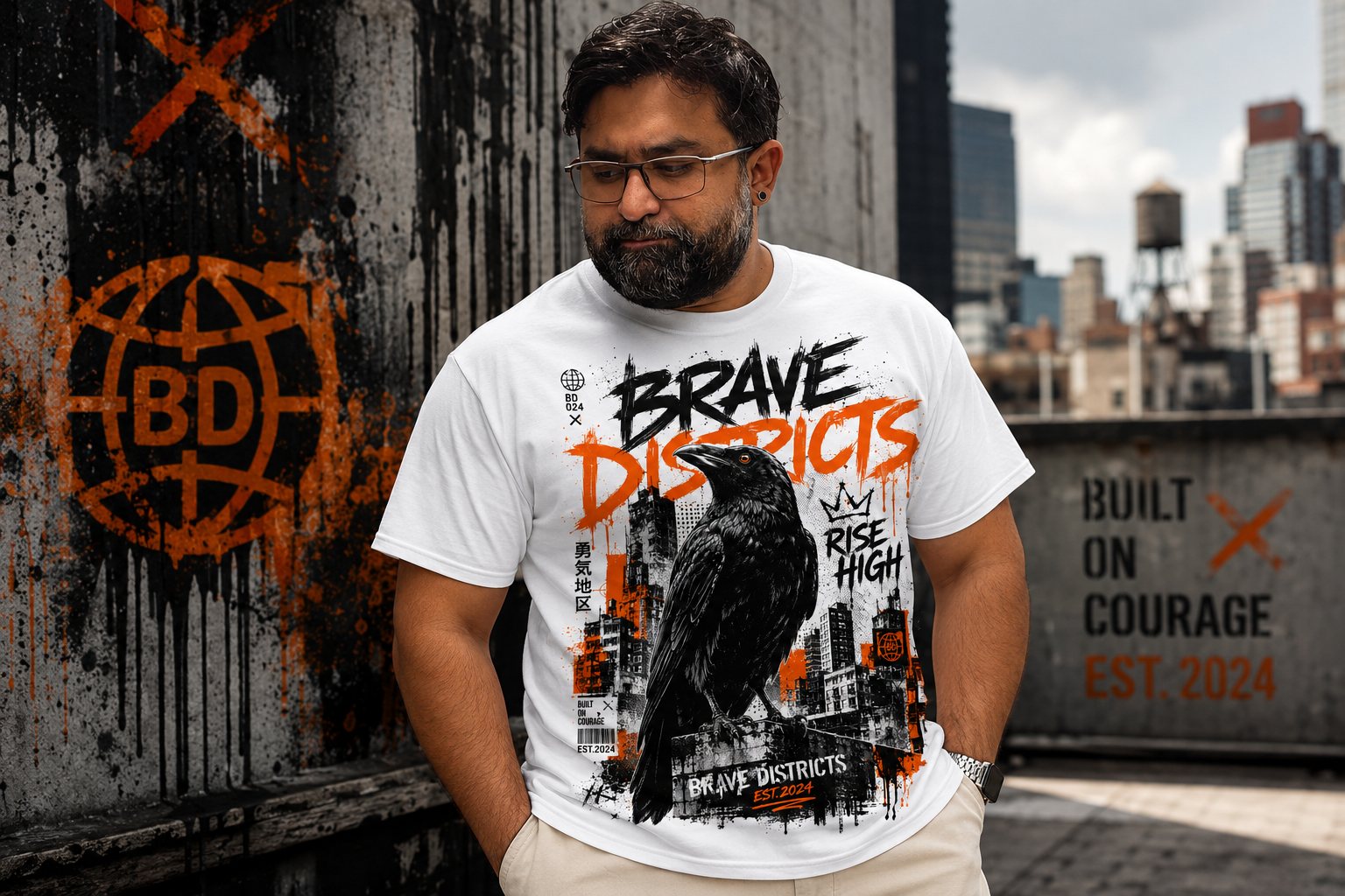 Polera Brave Districts Rise High